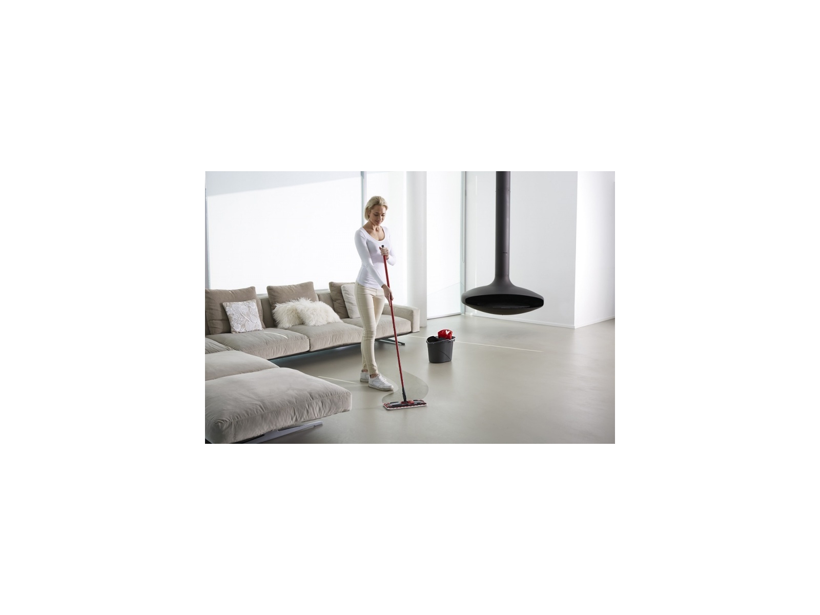 BOX Vileda Mop płaski Ultramax Wiadro + Mop 155737
